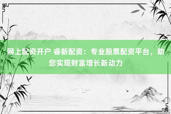 网上配资开户 睿新配资：专业股票配资平台，助您实现财富增长新动力