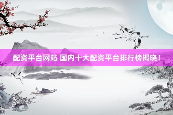 配资平台网站 国内十大配资平台排行榜揭晓！
